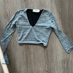 Alice + Olivia Long Sleeve Crop Top